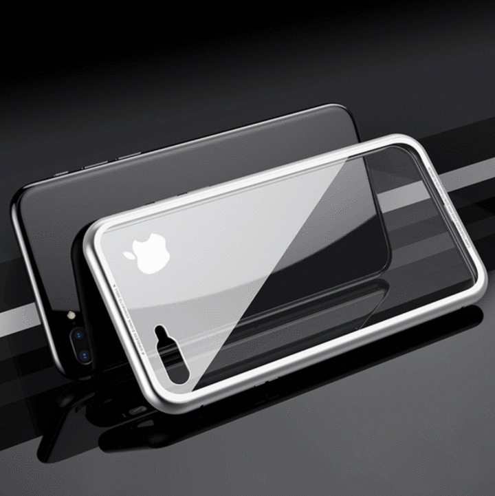 New Electronic Auto-Fit Magnetic Glass Case for iPhone casemarts