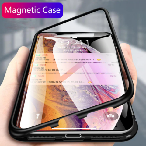 New Electronic Auto-Fit Magnetic Glass Case for iPhone casemarts