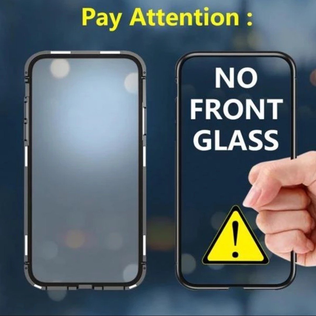 Oneplus 7 Electronic Auto-Fit Magnetic Transparent Glass Case casemarts