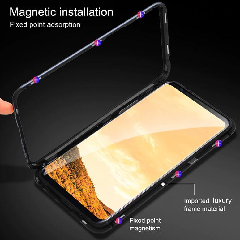 Galaxy Series Electronic Auto-Fit Magnetic Transparent Glass Case casemarts