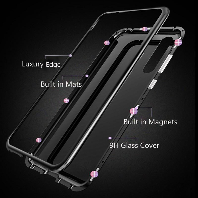 Galaxy Series Electronic Auto-Fit Magnetic Transparent Glass Case casemarts