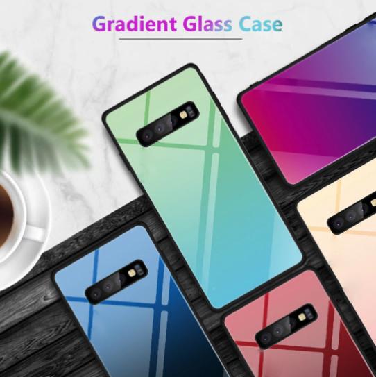 Galaxy S10 Gradient Soft Edge Glass Back Case casemarts