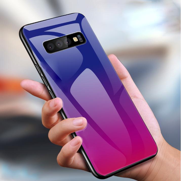 Galaxy S10 Gradient Soft Edge Glass Back Case casemarts