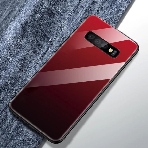 Galaxy S10 Gradient Soft Edge Glass Back Case casemarts