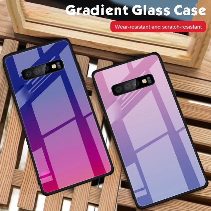 Galaxy S10 Gradient Soft Edge Glass Back Case casemarts