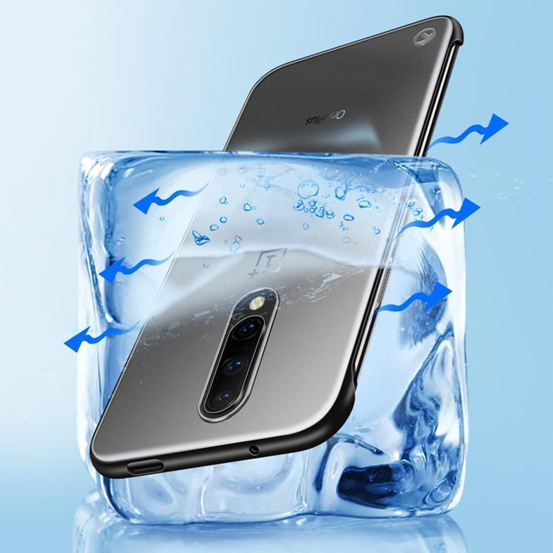 OnePlus 7 Pro Luxury Frameless Transparent Case casemarts