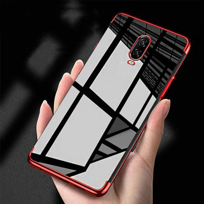 OnePlus 6T Original Electroplating Transparent Back Case casemarts