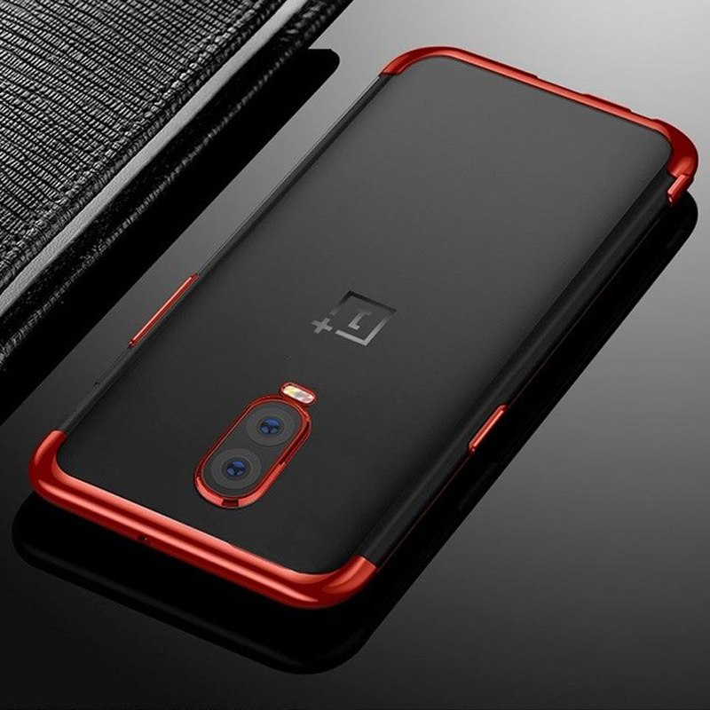 OnePlus 6T Original Electroplating Transparent Back Case casemarts