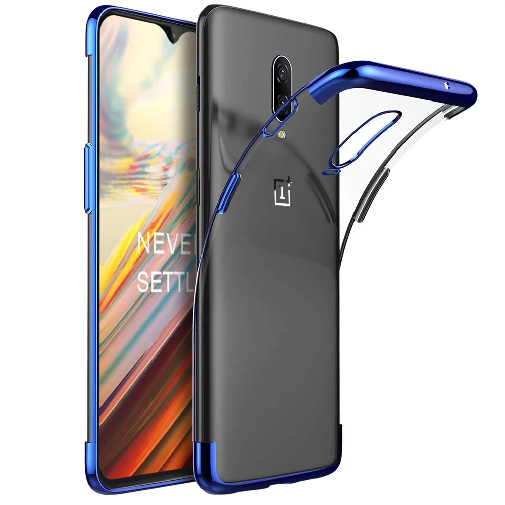 OnePlus 6T Original Electroplating Transparent Back Case casemarts