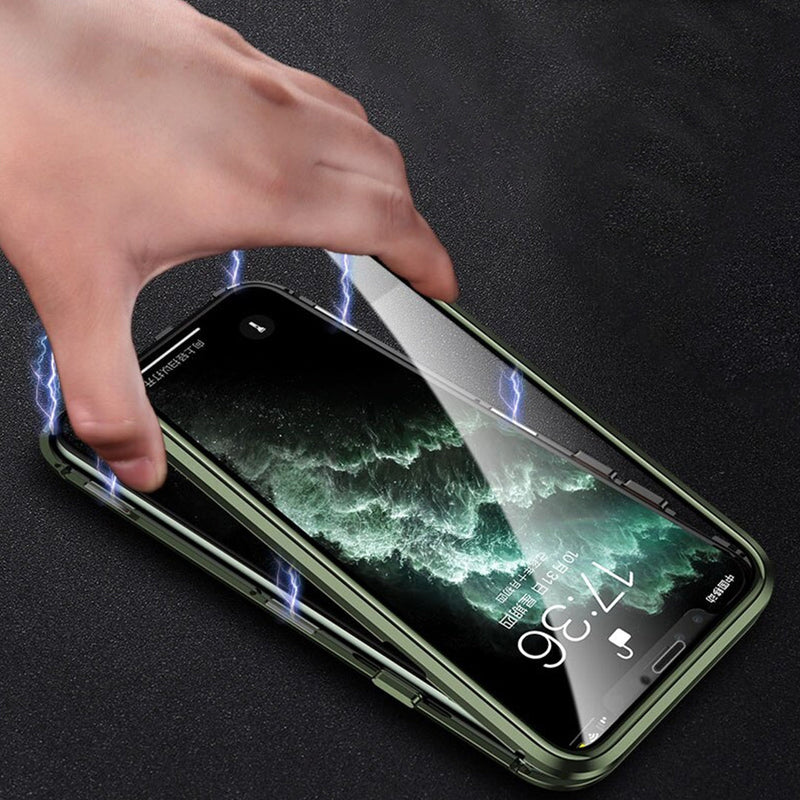 iPhone - Auto Fit Magnetic Glass Camera Protective Case casemarts