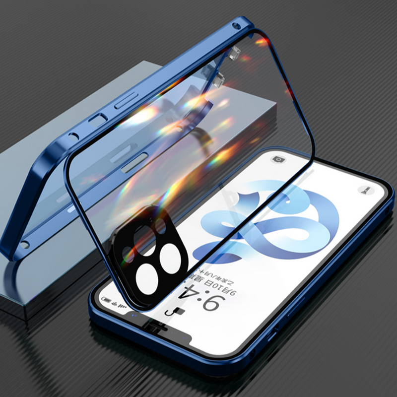 iPhone - Auto Fit Magnetic Glass Camera Protective Case casemarts