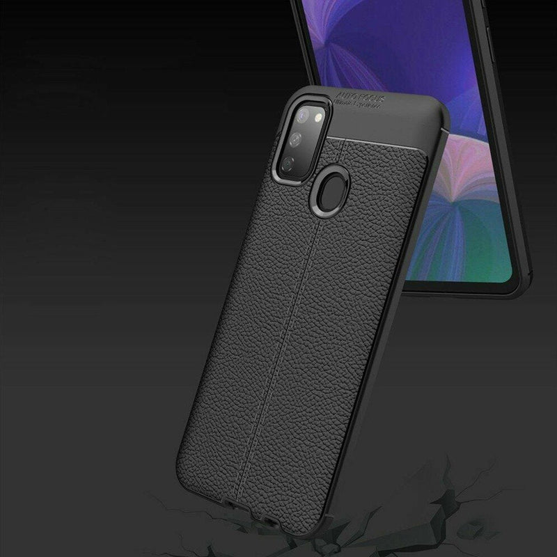 Galaxy M30s Auto Focus Leather Texture Case casemarts