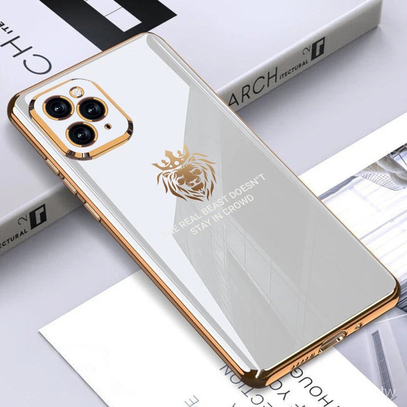 iPhone 11 Series Electroplating Lion Pattern Case casemarts