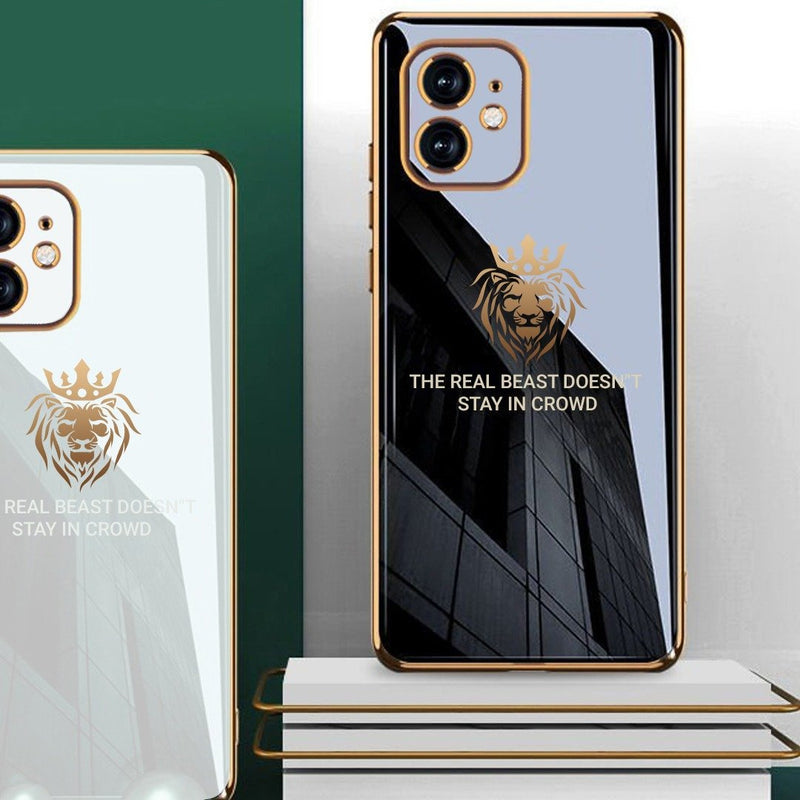 iPhone 11 Series Electroplating Lion Pattern Case casemarts