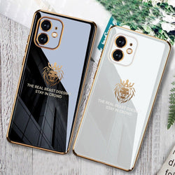 iPhone 11 Series Electroplating Lion Pattern Case casemarts