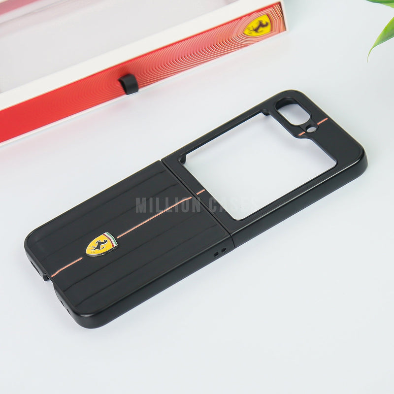 Galaxy Z Flip5 Ferrari Logo Suitcase Line Design case casemarts