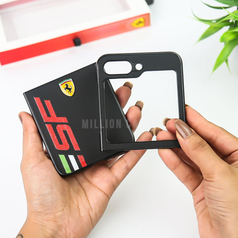 Galaxy Z Flip5 Speed Edition Ferrari Leather Case casemarts