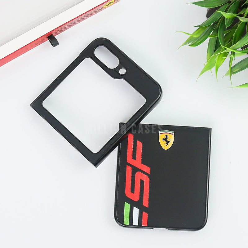 Galaxy Z Flip5 Speed Edition Ferrari Leather Case casemarts