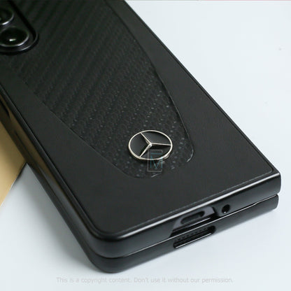 Mercedes Benz ® Galaxy Z Fold5 Carbon Fiber Hybrid Case casemarts