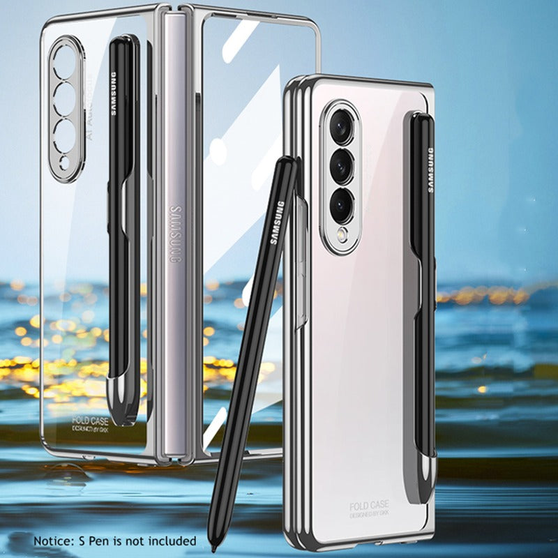 Galaxy Z Fold4 Transparent Pen Slot Folding Case casemarts