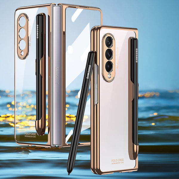 Galaxy Z Fold4 Transparent Pen Slot Folding Case casemarts