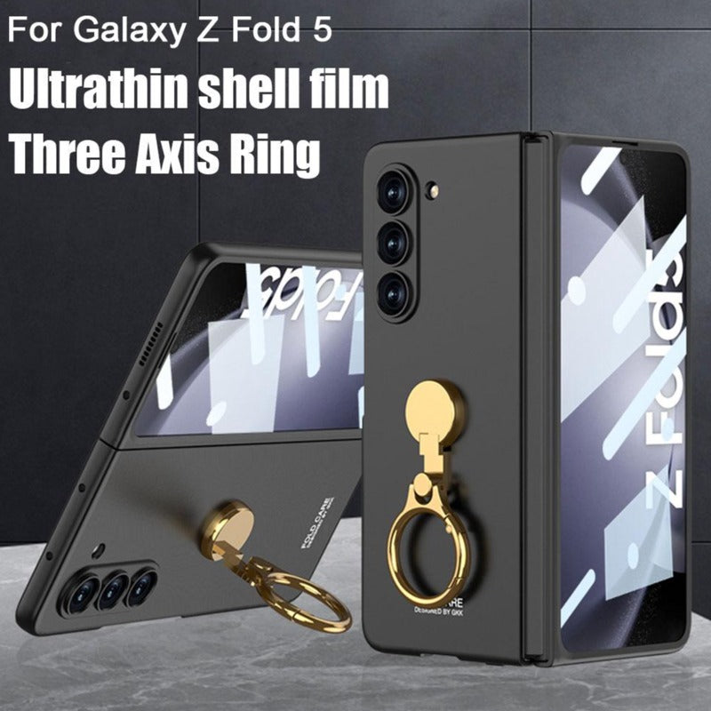 Galaxy Z Fold5 Ring Holder Electroplated Shockproof Case casemarts