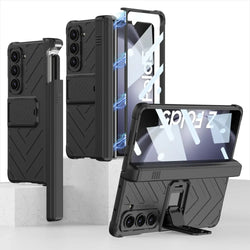 Galaxy Z Fold5 Magnetic Hinge Slide Pen Holder Case casemarts