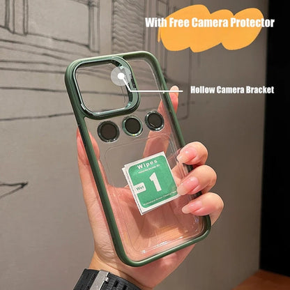 Luxury Camera Lens Flip Bracket Case - iPhone casemarts