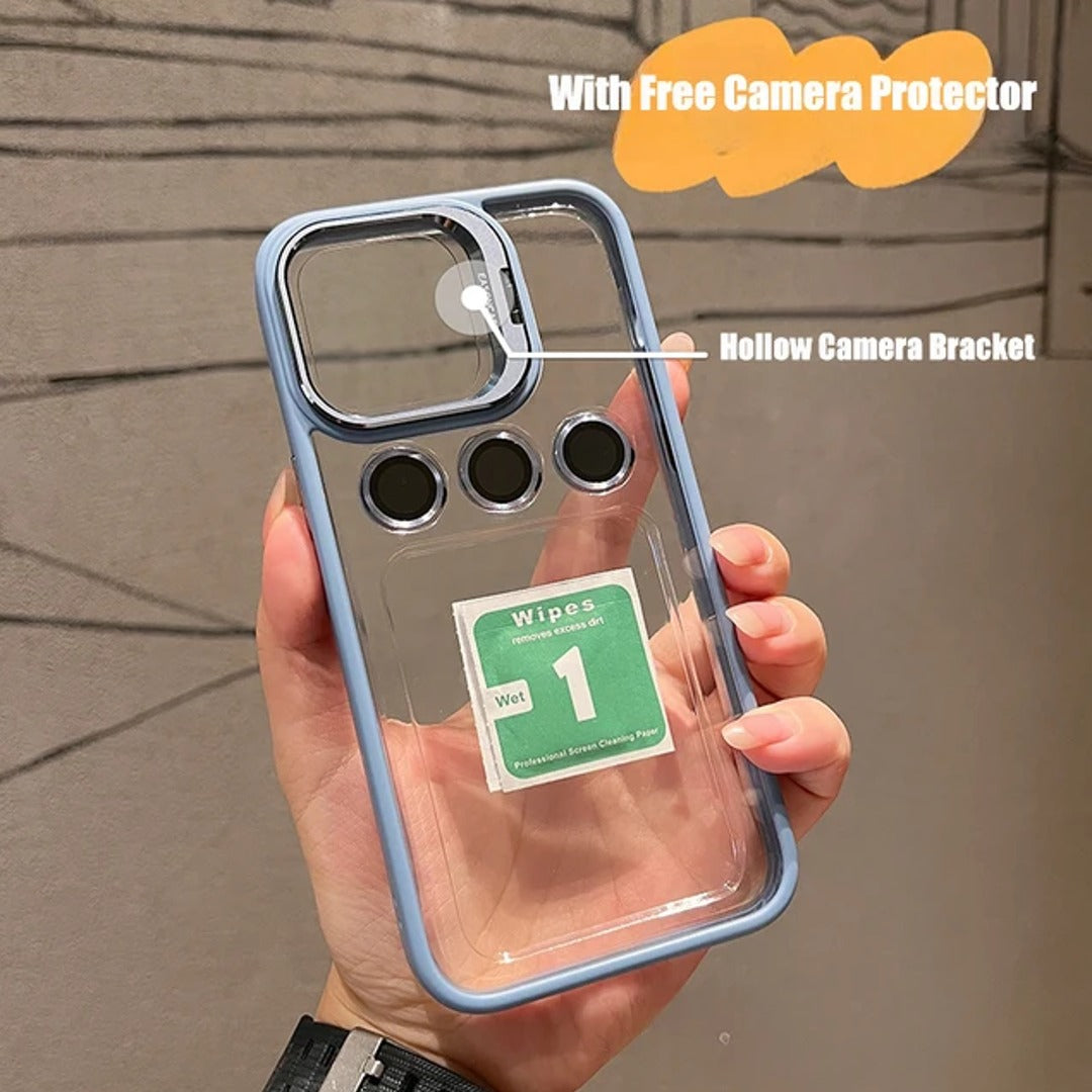 Luxury Camera Lens Flip Bracket Case - iPhone casemarts