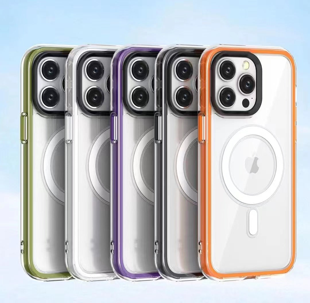 iPhone 15 Series Colored Edges Bumper Magsafe Case casemarts