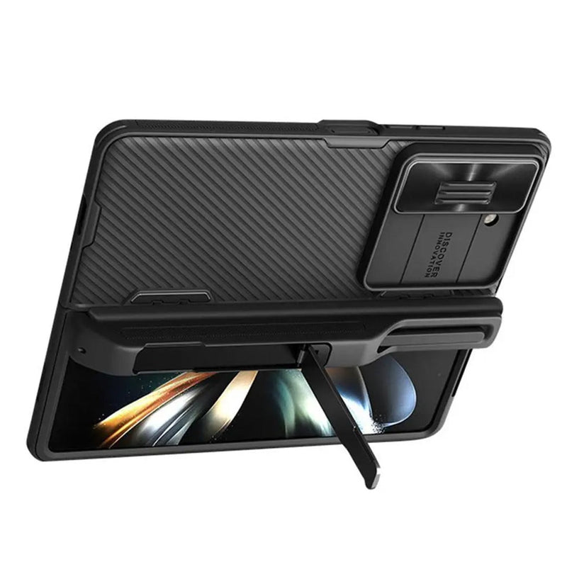 Galaxy Z Fold5 Camshield S-Pen Holder Stand Case casemarts