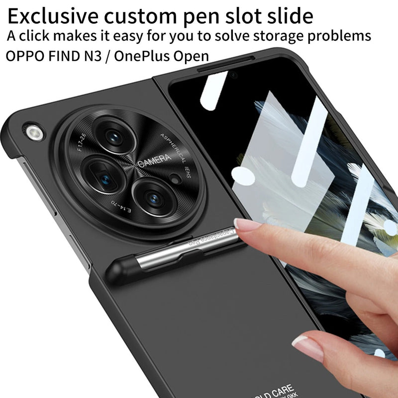 OnePlus Open Crystal CaseCade Stand Case casemarts