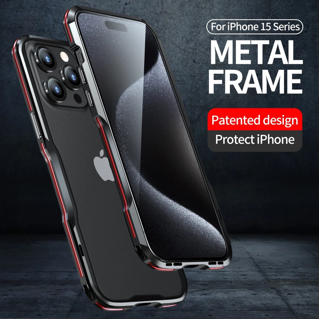 iPhone 15 Series Frame Shield Metal Bumper Case casemarts