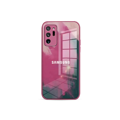 Moire Color Pattern Glass Case - Samsung casemarts