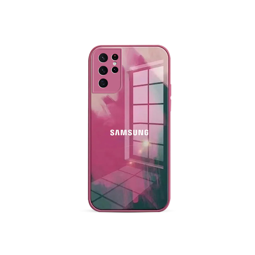 Moire Color Pattern Glass Case - Samsung casemarts