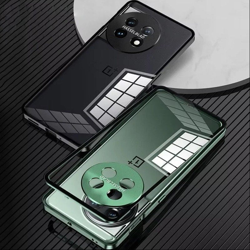 Aluminium Alloy Metal Frame Glass Case - OnePlus casemarts