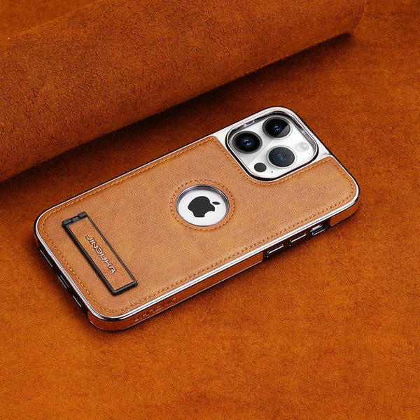 Genuine Leather Bracket Holder Case - iPhone casemarts