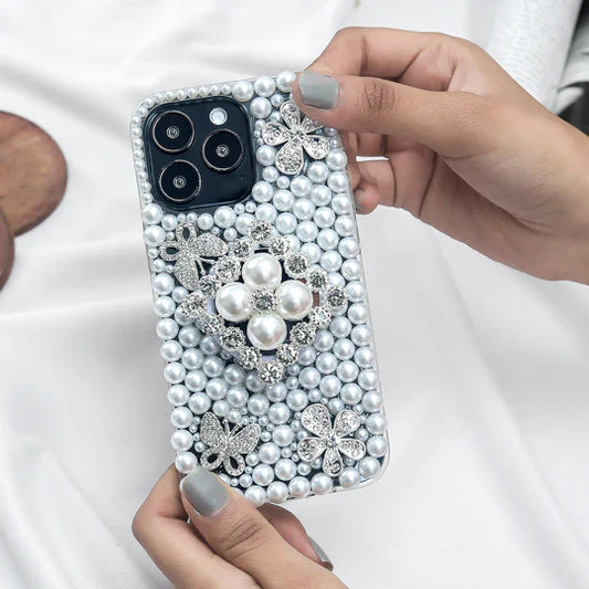 Lustrous Pearl Flutter Gem Case with Phone Gripper Urban Covers