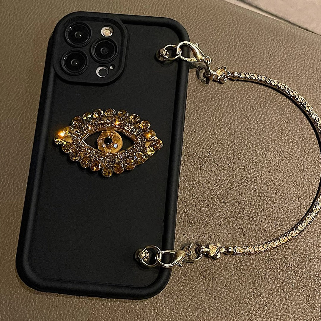 Rhinestone Eye Glimmer Wristlet Case Urban Covers