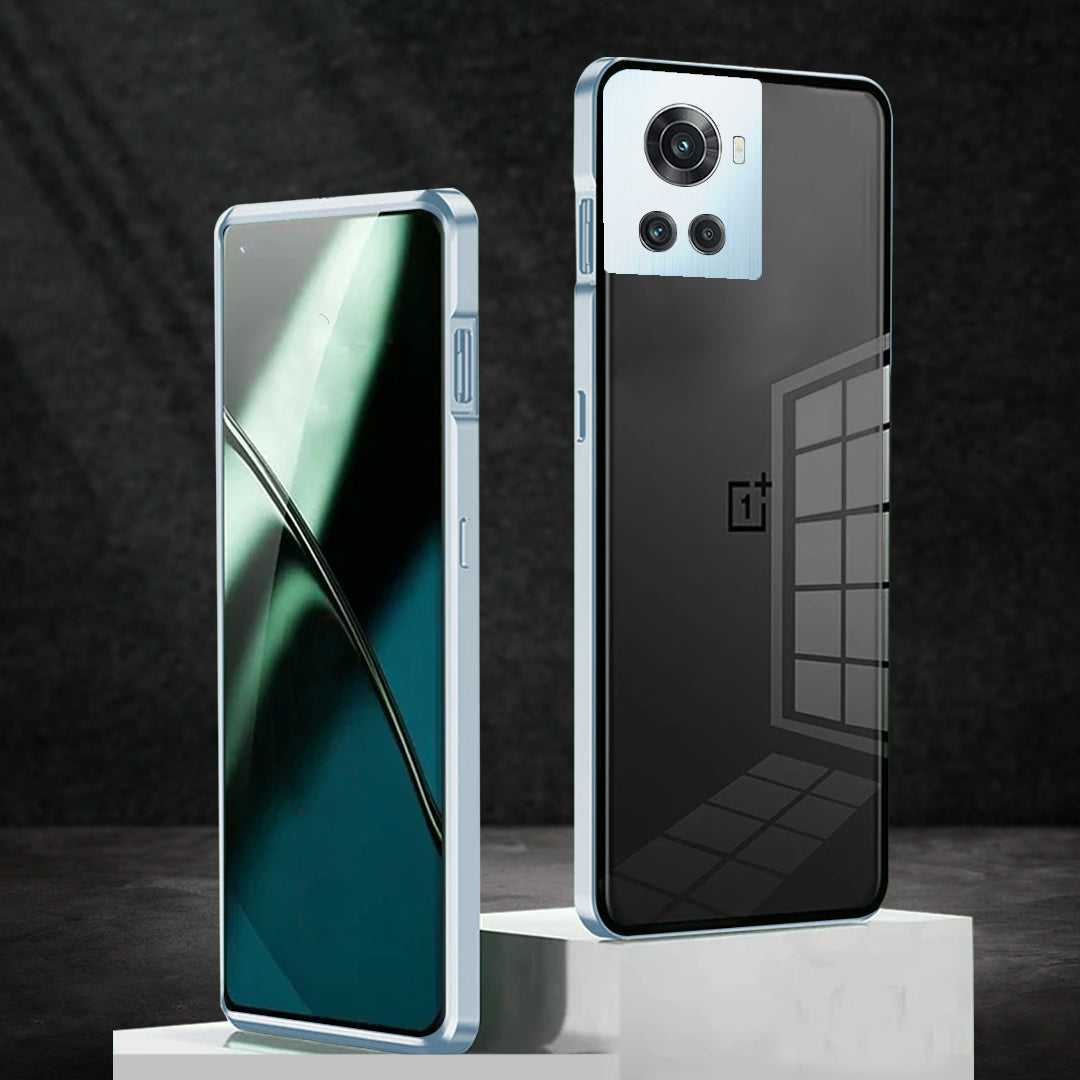 Aluminium Alloy Metal Frame Glass Case - OnePlus casemarts