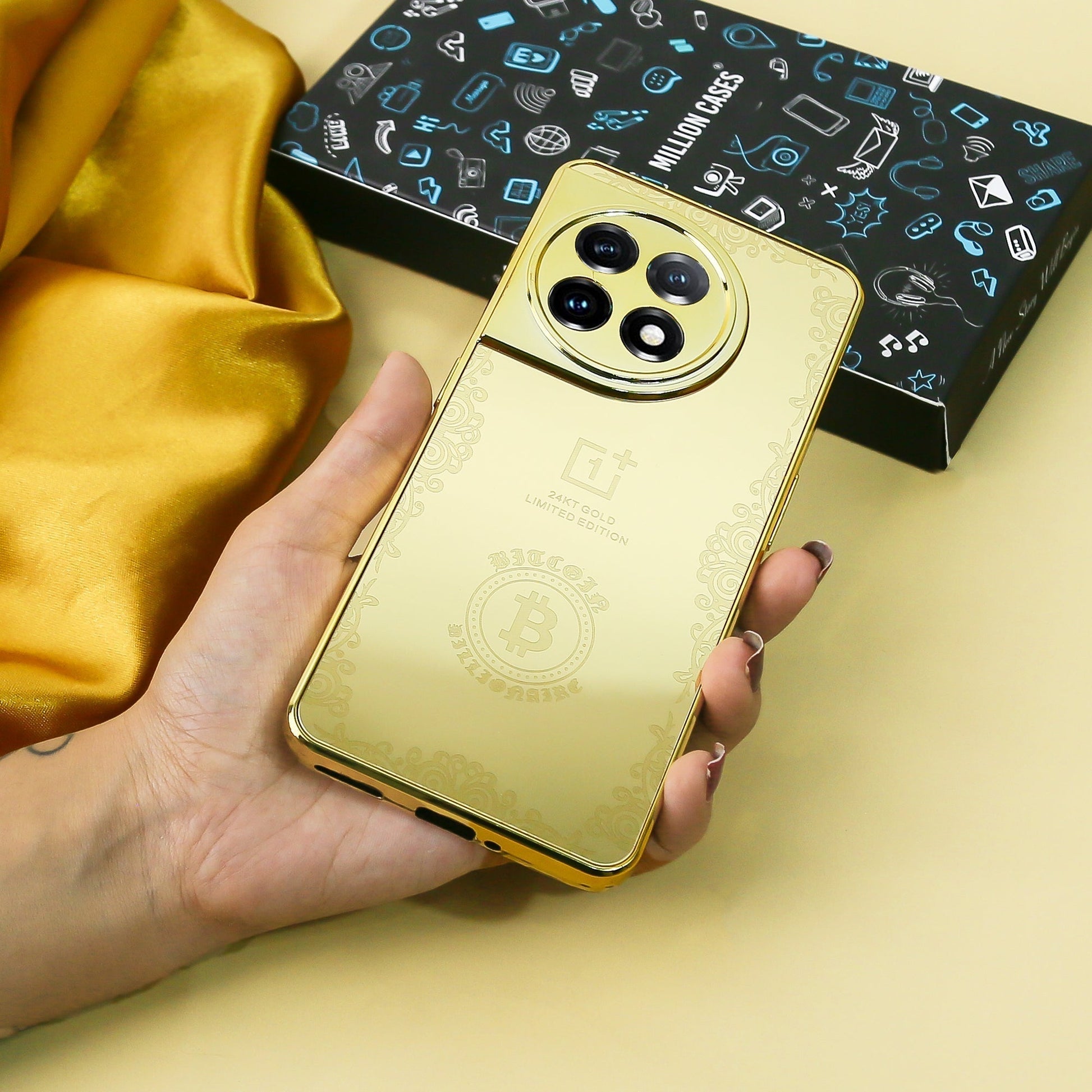 Crafted Gold Luxurious Camera Protective Case - OnePlus casemarts