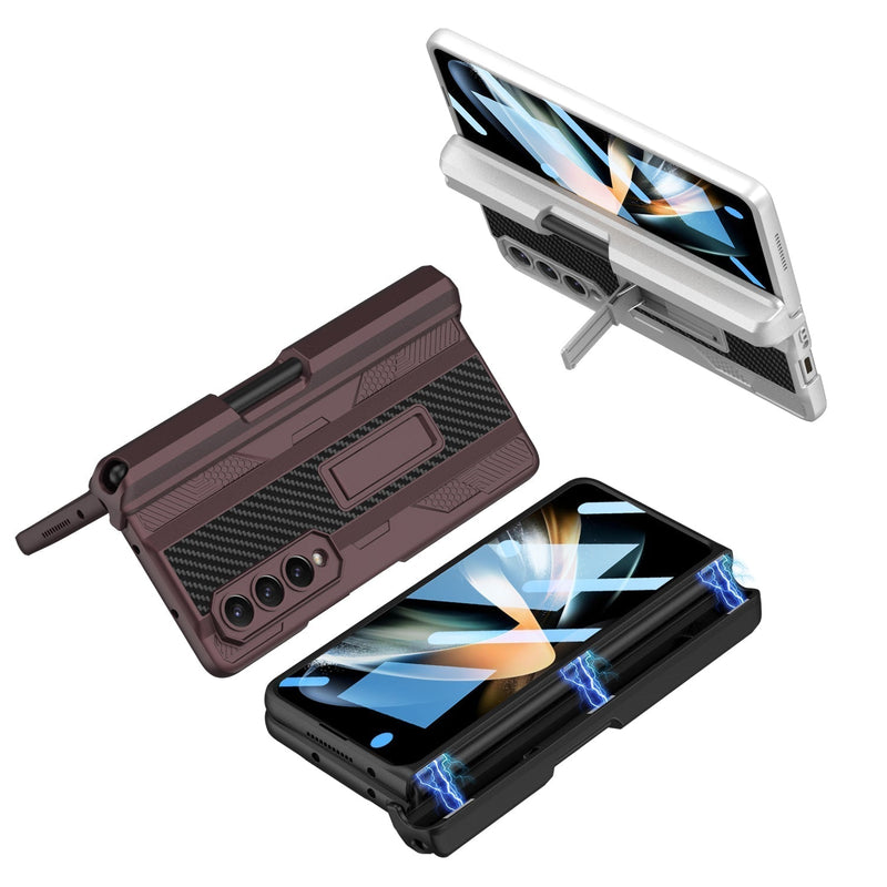 Galaxy Z Fold4 Armor Kickstand Case With Pen Holder casemarts