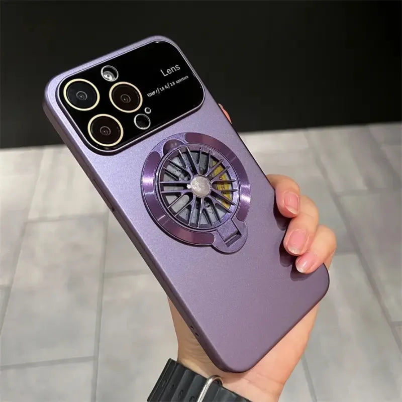 Lens Protection Rotating Gyroscope Magnetic Phone Case PIPI