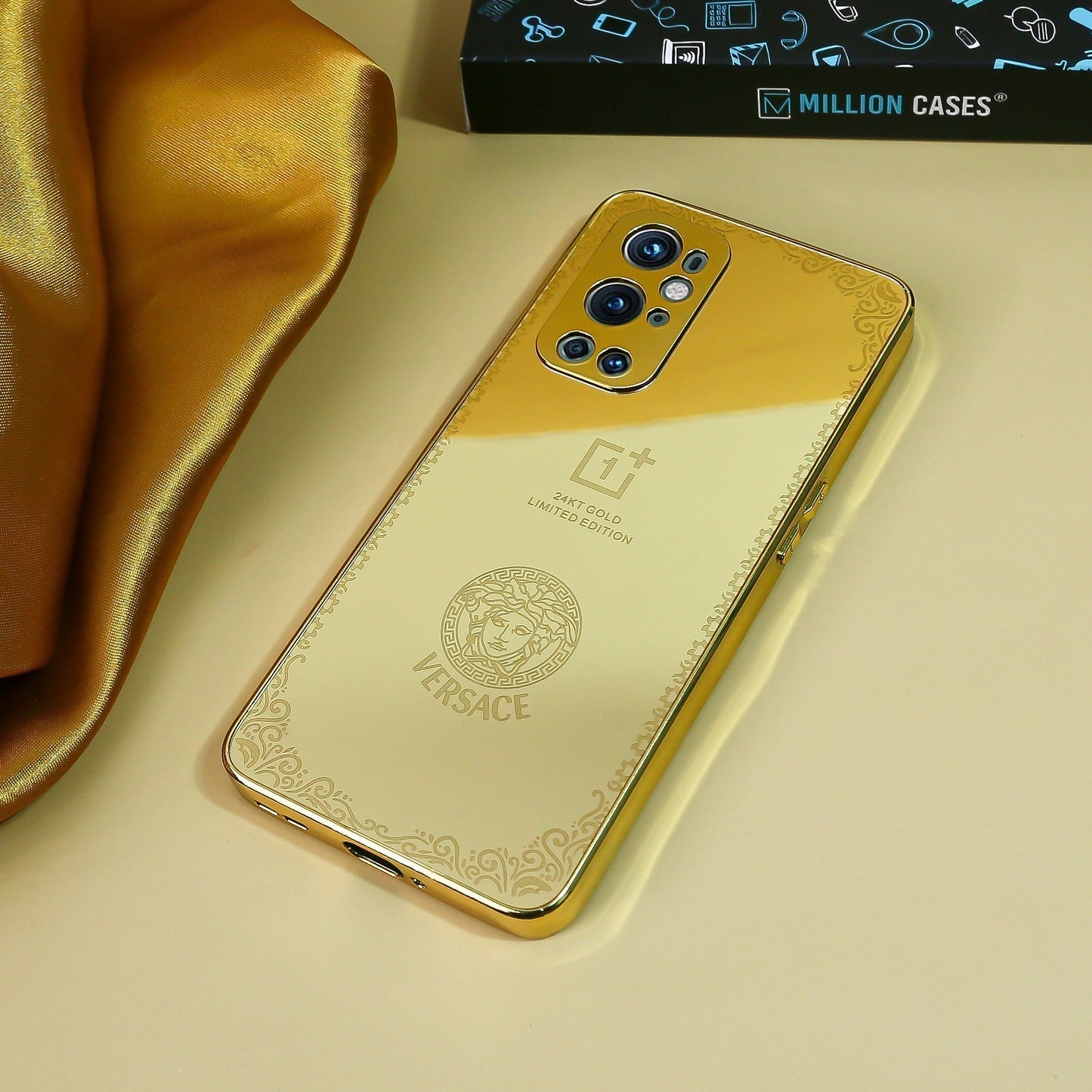 Crafted Gold Versace Luxurious Camera Protective Case - OnePlus casemarts