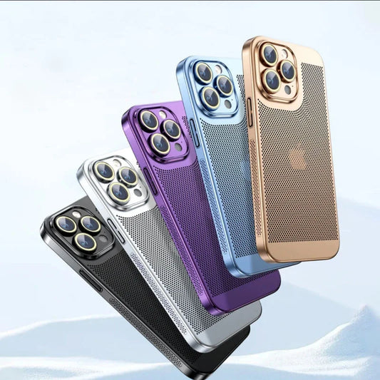 Cooling Metal Phone Case for iPhone pipi