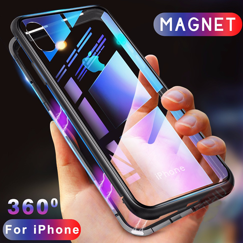 iPhone XS Max Electronic Auto-Fit Magnetic Transparent Glass Case casemarts