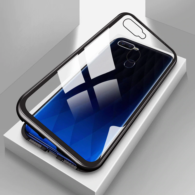 OnePlus 5T Electronic Auto-Fit Magnetic Glass Case casemarts