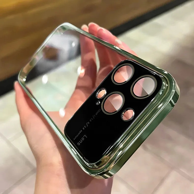 Luxury Plating Transparent Window Lens Case - iPhone casemarts