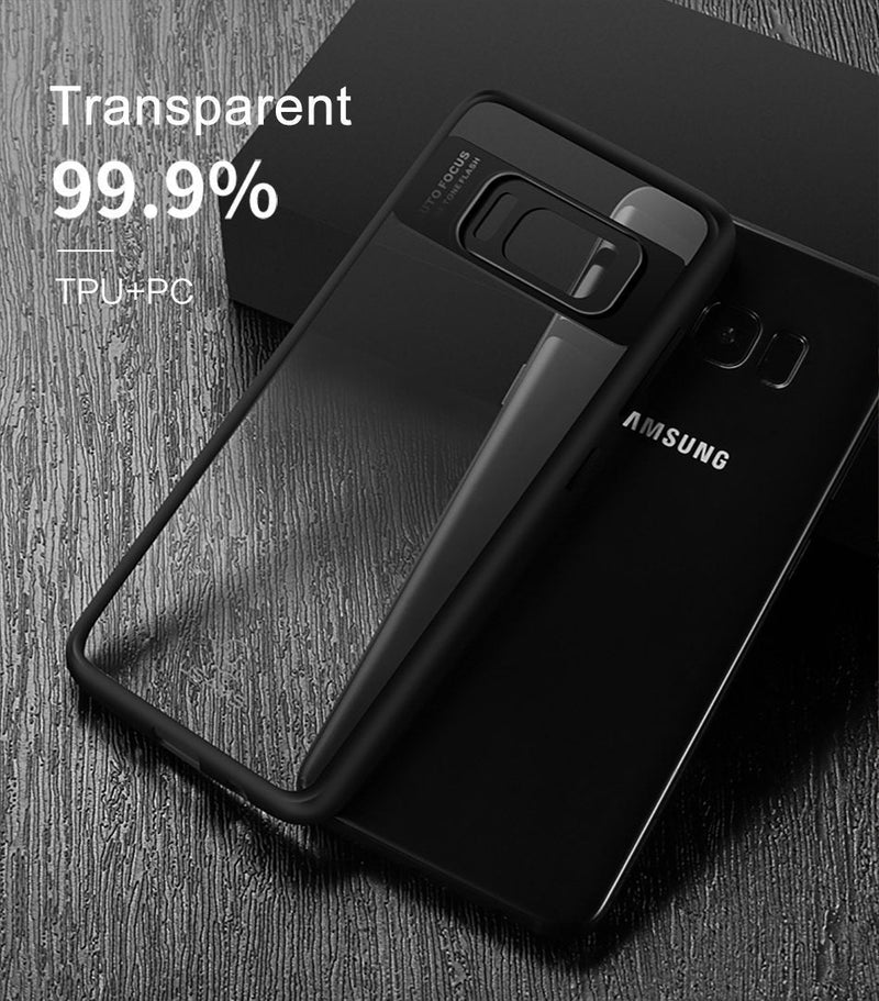 Galaxy S8 Transparent Slim Shockproof Case casemarts