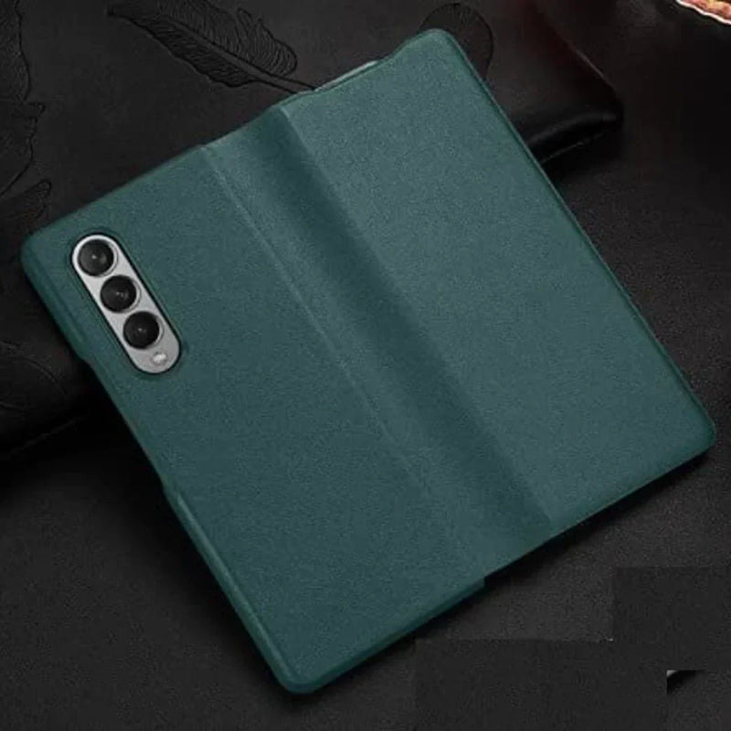 Galaxy Z Fold3 Leather Texture Flip Case casemarts